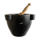 Marble mortar and 19th boxwood pestle