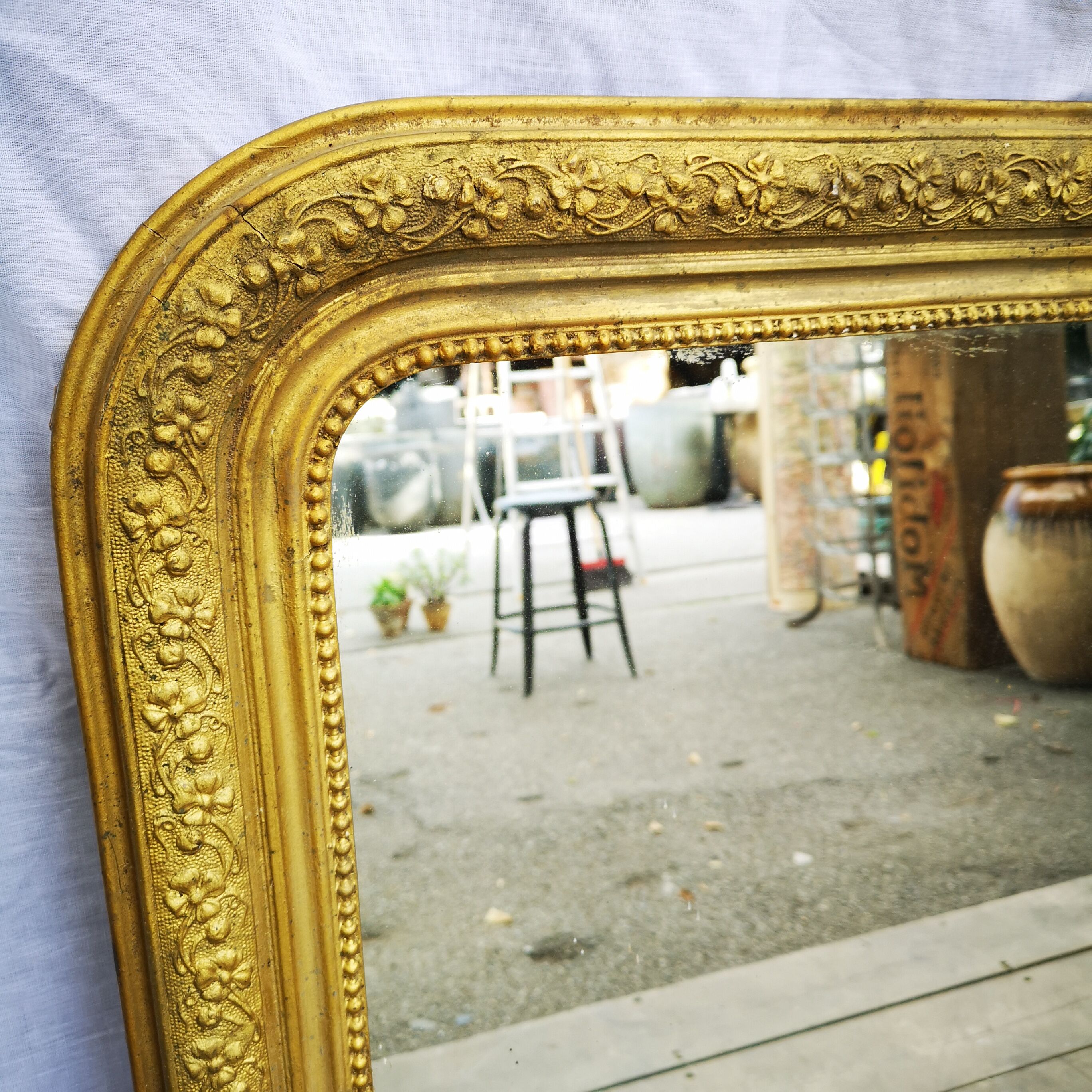 Miroir Louis Philippe fin XIXème 75 cm