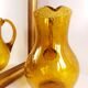 Pitcher glass Biot amber