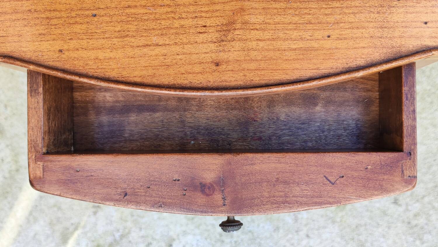 Old small piece of furniture, side table, bedside table