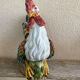 Grande porcelain coq sculpture Italy