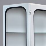 Restored Vintage Iron And Glass Medical Cabinet, 1970s