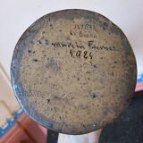 Anthropomorphic stoneware pitcher signed Jean Lerat