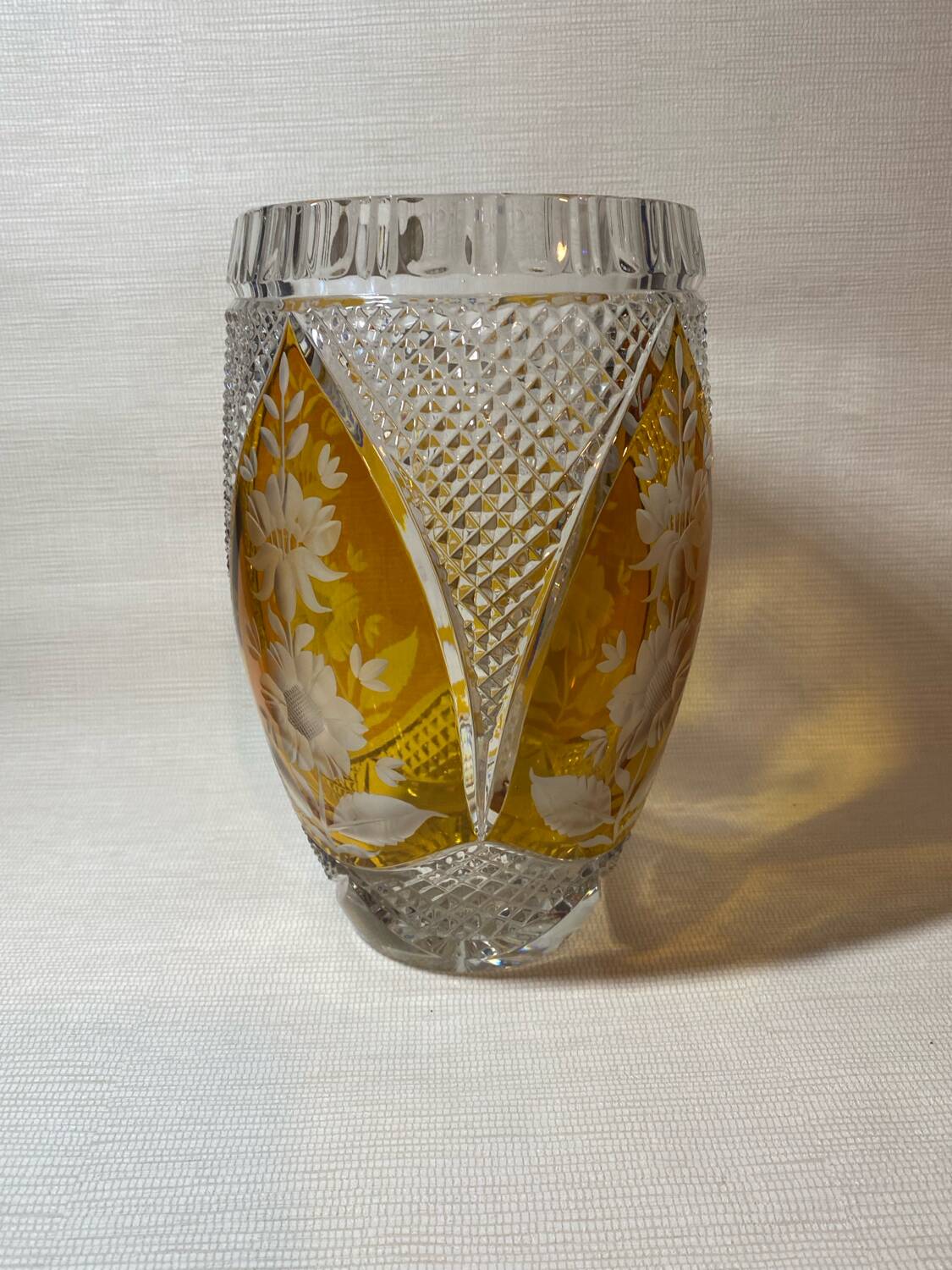 Julia Glassworks crystal vase