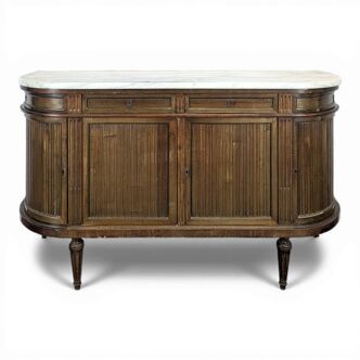 Louis XVI style enfilade in mahogany, late 19th century.