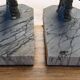 Set of 2 bronze silvered bookends signed Hippolyte Moreau