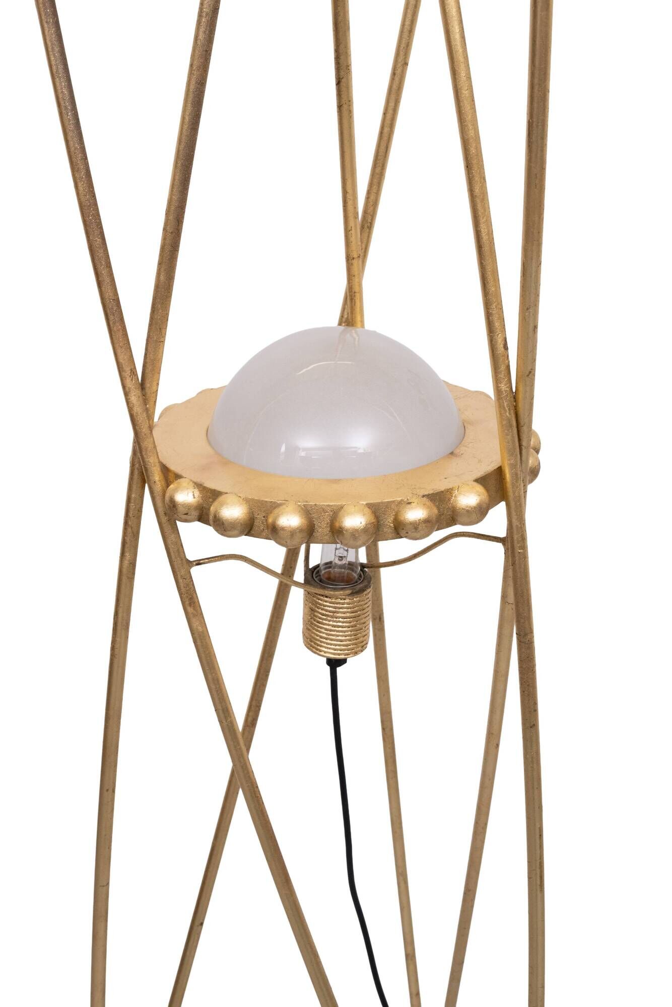 Mikado Antique Gold Art floor lamp 1980s Italy