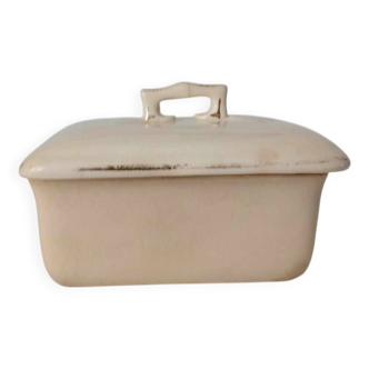 Antique numbered butter dish