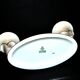 Modernist German porcelain candle holder - double gold rim candlestick