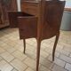 Marquetry bedside table.