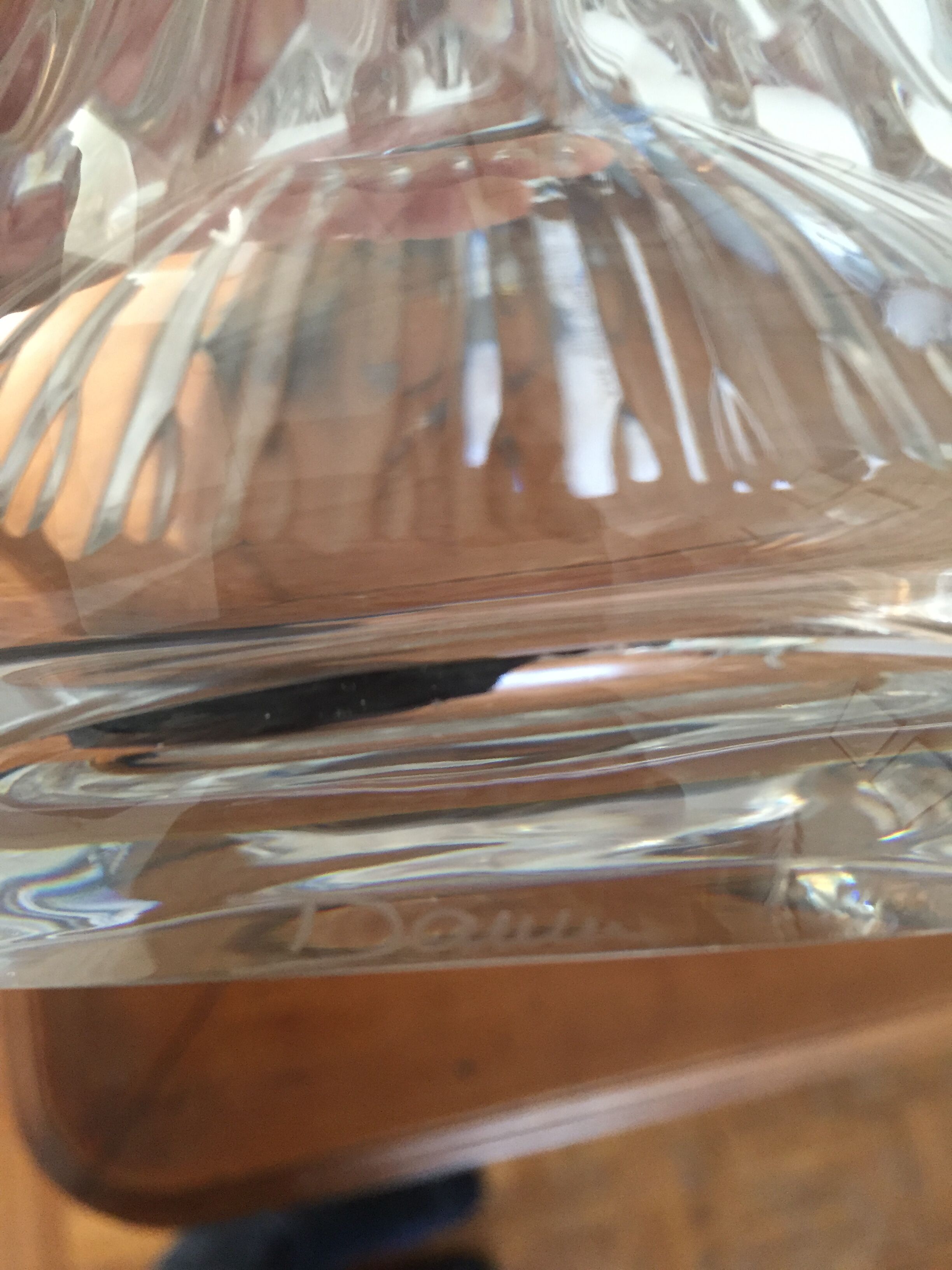 Daum crystal decanter