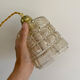 Vintage amber glass suspension globe