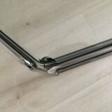 Metal and glass coffee table