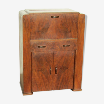 Secrétaire à abattant art déco petit bureau biedermeier