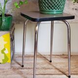 Vintage formica stool with tapered feet