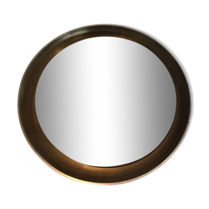 miroir argenté en bois