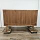Commode en noyer avec poignées en laiton, années 1950
