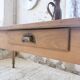 Bistro farmhouse table cherry wood turned legs 180cm
