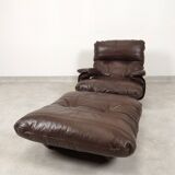 Ligne Roset Marsala set - brown leather