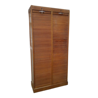 Binder with double curtains old oak