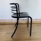 Set of 4 Steelmobil black chairs