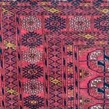 Old Turkmen bukhara handmade handmade wool rug 120x164 cm