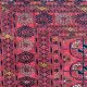 Old Turkmen bukhara handmade handmade wool rug 120x164 cm