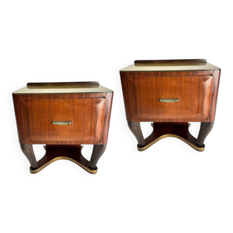 Mid-Century Italian Side Tables attributed to Vittorio Dassi, 1950s, Set of 2