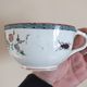 3 cups of English porcelain decorated with butterflies