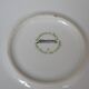 Pie dish Porcelaine du Berry L. Lourioux motif birds aviary