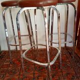 Set of three vintage bar stools