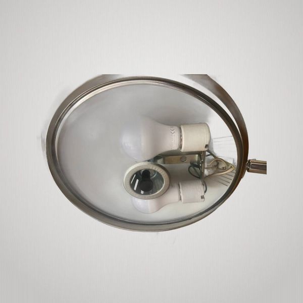 Lampe de bureau design fase modèle boomerang . années 50/60 . bois et métal