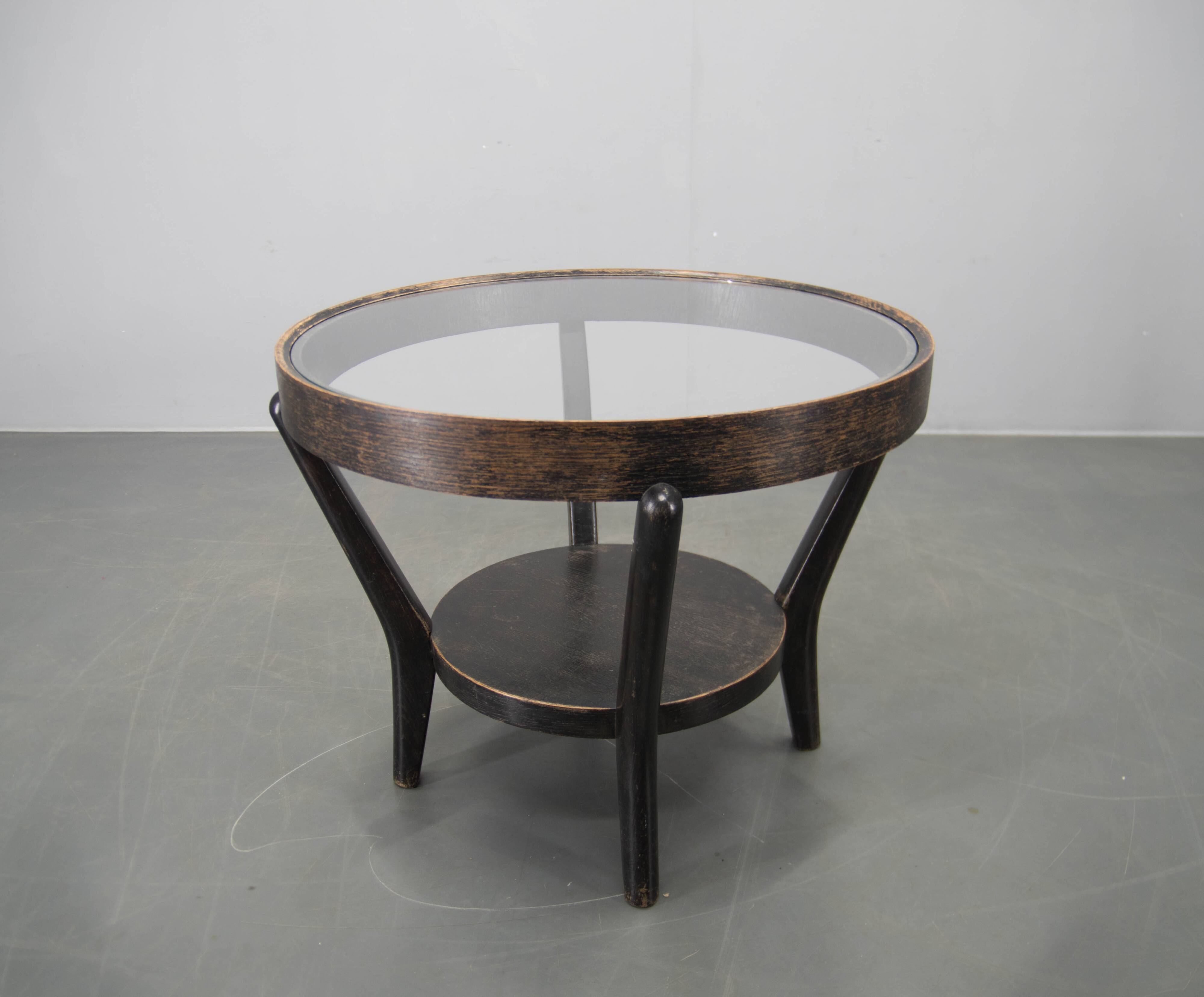 Vintage Coffee Table by Karel Koželka and Antonín Kropáček, 1940s