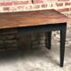 Farm table in pitchpin and pine late XIX