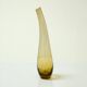Scandinavian smoked yellow blown glass vase by Lotta Pettersson
