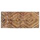Vintage Hand-Knotted Turkish Tulu Runner Rug with Geometric Diamond Design in Earthy Colors, 100% Wool