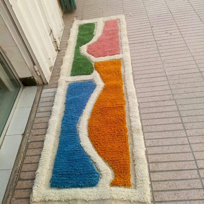 Moroccan handmade runner rug 300cmx70cm