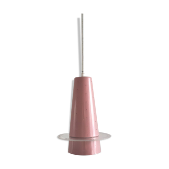 Pink conical pendant lamp from Evenblij, The Netherlands 1960's