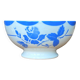 Large antique earthenware bowl from Gien, Mona decoration.