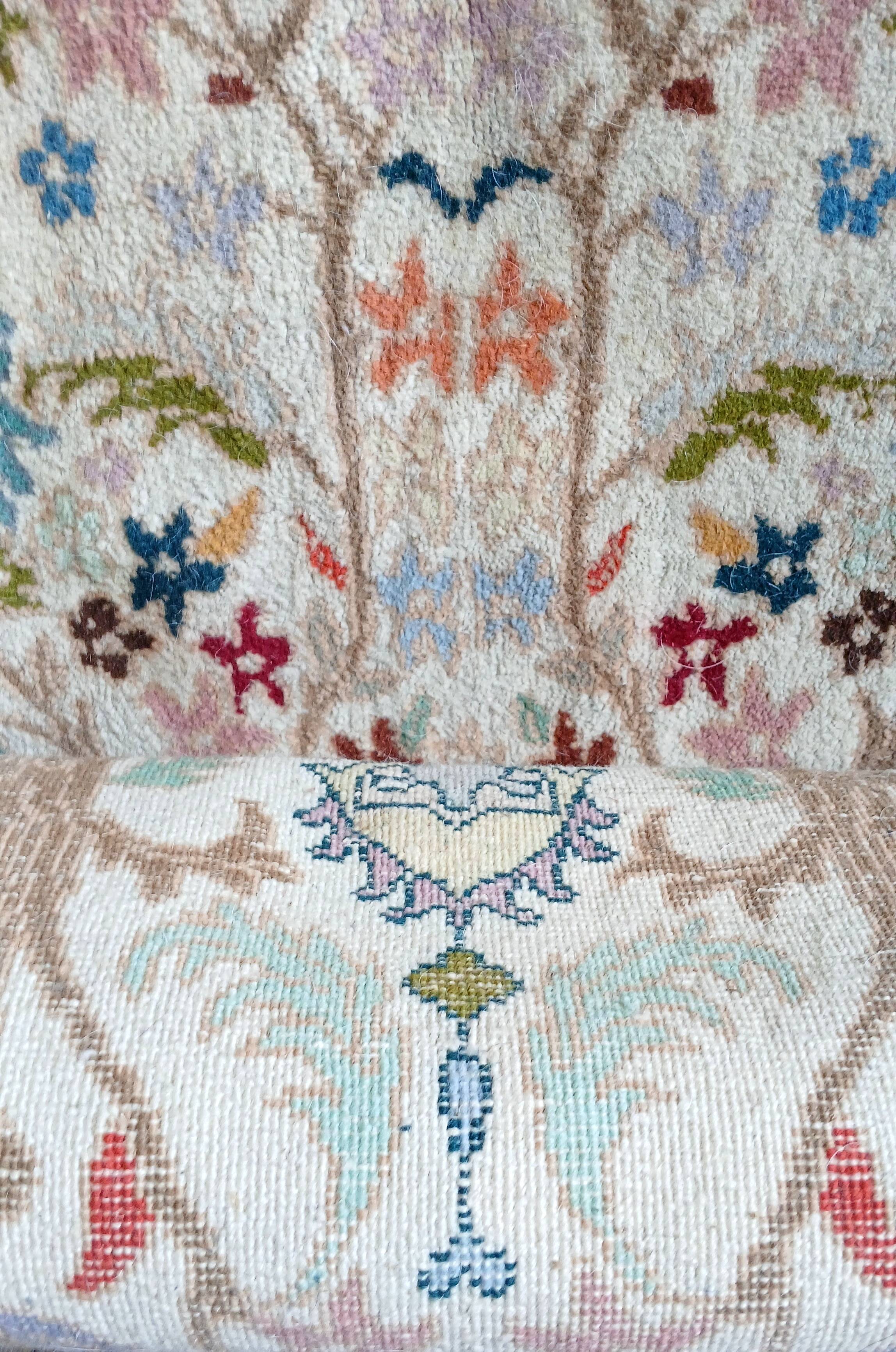 Amazigh XL rug (Berber) in double weave wool, hand-knotted, Fes 2005