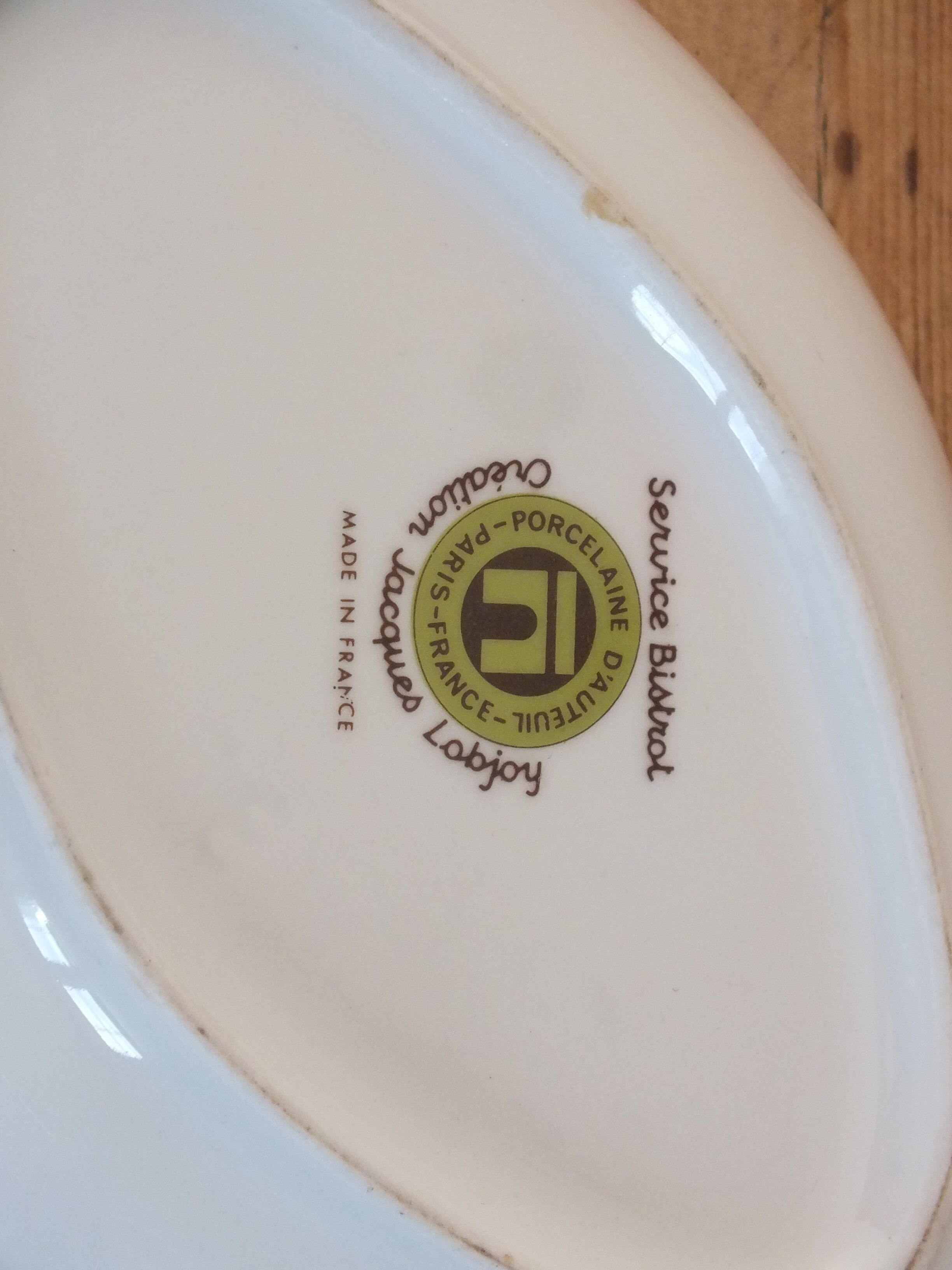 Ravier in porcelain of Auteuil Bistrot Line - Jacques Lobjoy