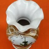 Baluster vase on foot-shower Ceramic decoration house in undergrowth