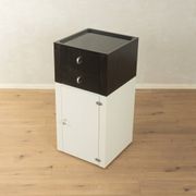 1980s chest of drawers with clear contrast design