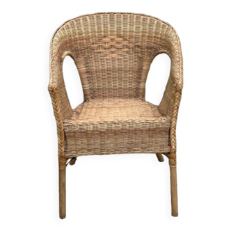 Wicker armchair