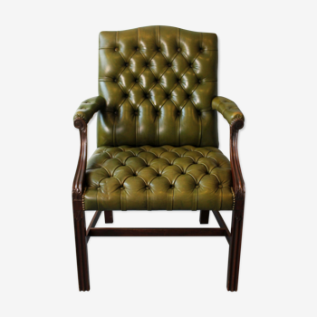 Chesterfield Gainsborough armchair, George III style.