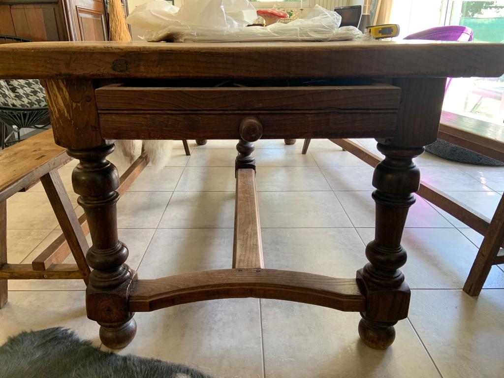 Castle, farm, convent kitchen table