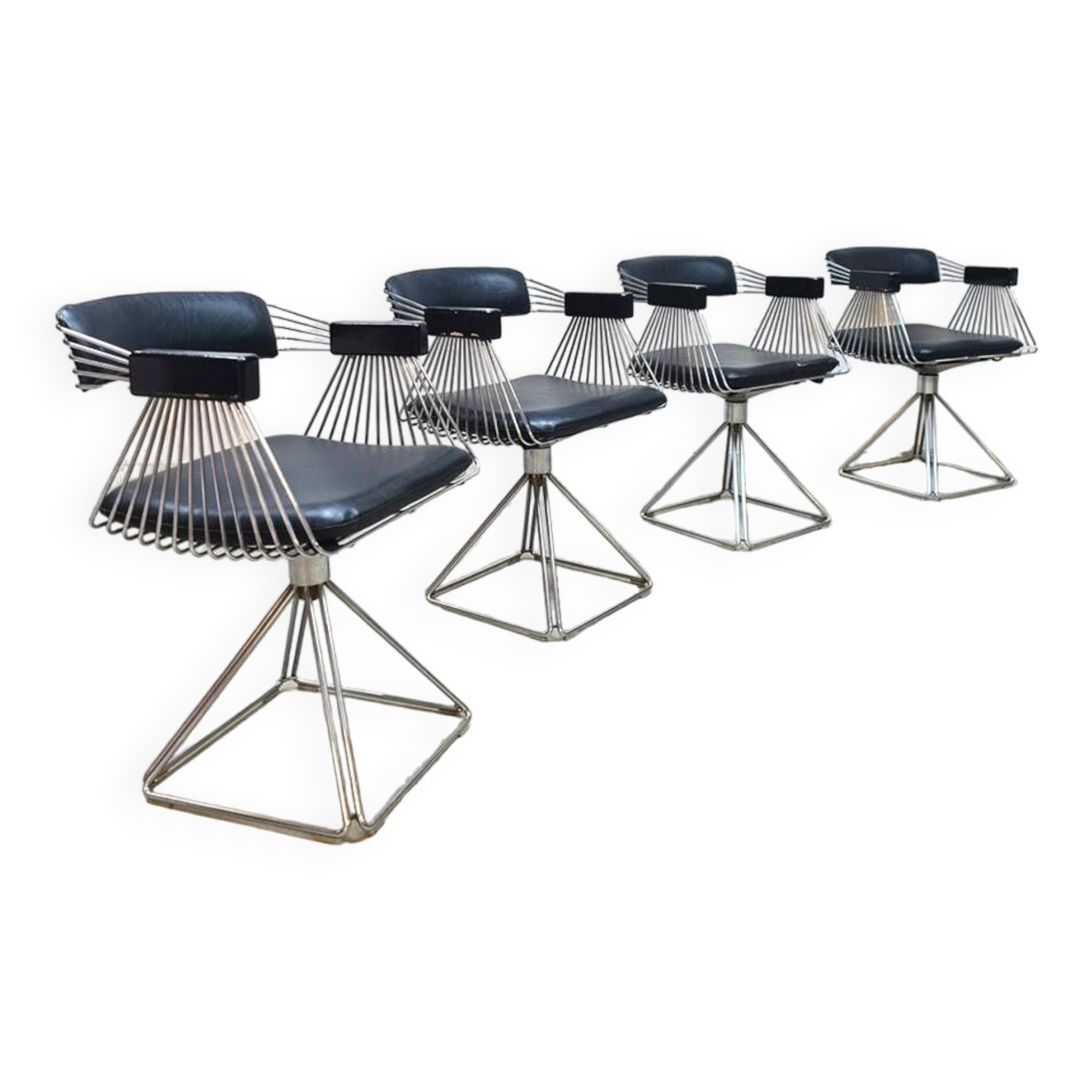 Vintage Novalux dining chairs 1970's