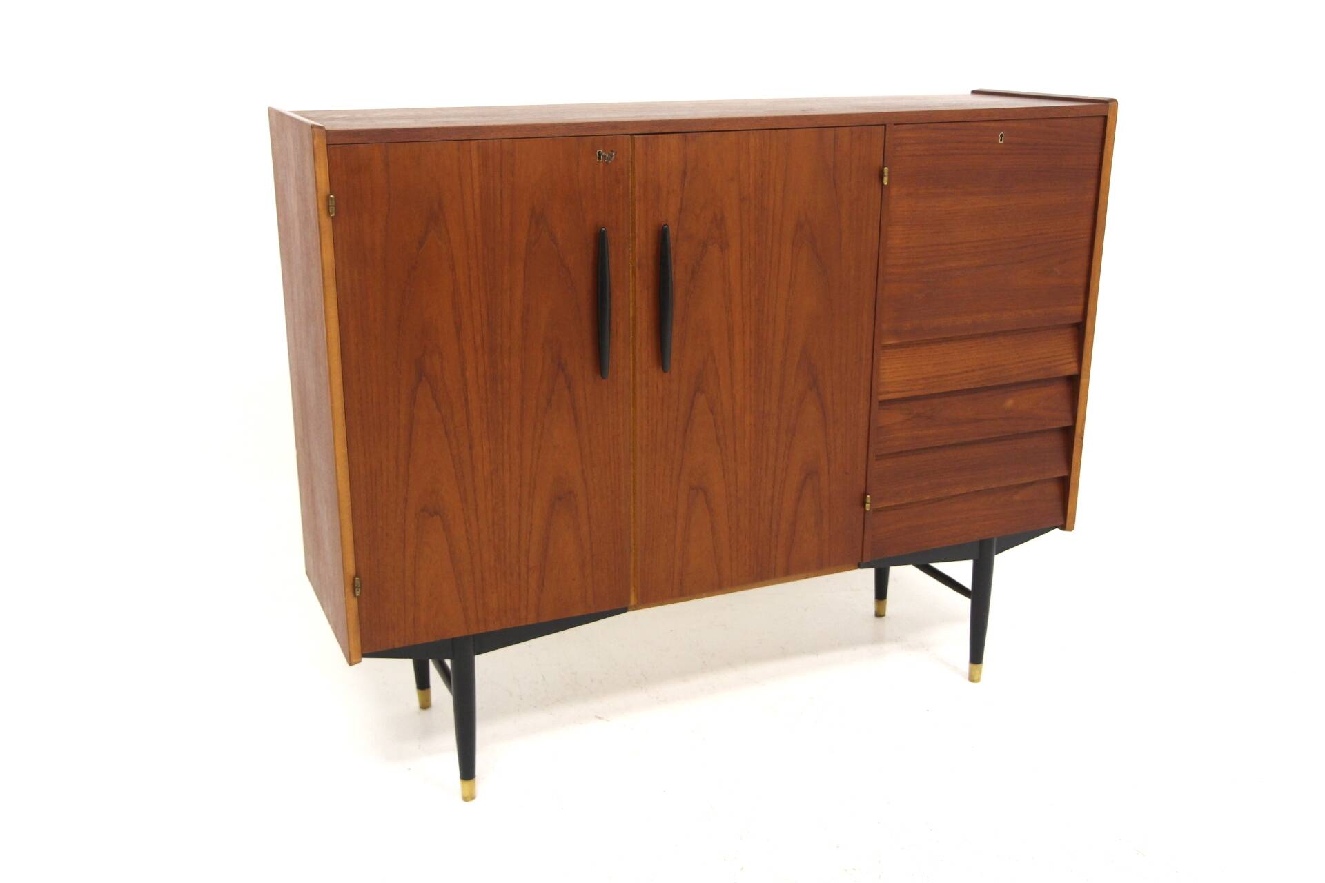 Scandinavian teak enfilade, Hugo Troeds, Bjärnum Sweden, 1960