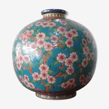 Ancien vase emaux de la Louviere
