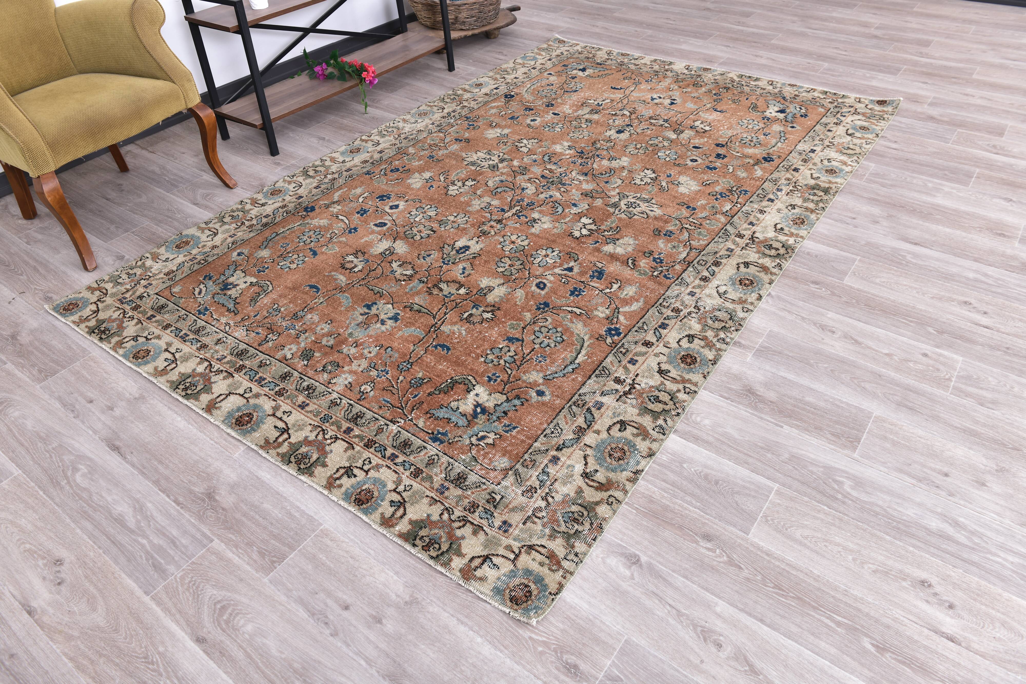Red & Blue Floral Persian Rug, 186x291Cm SK 240859